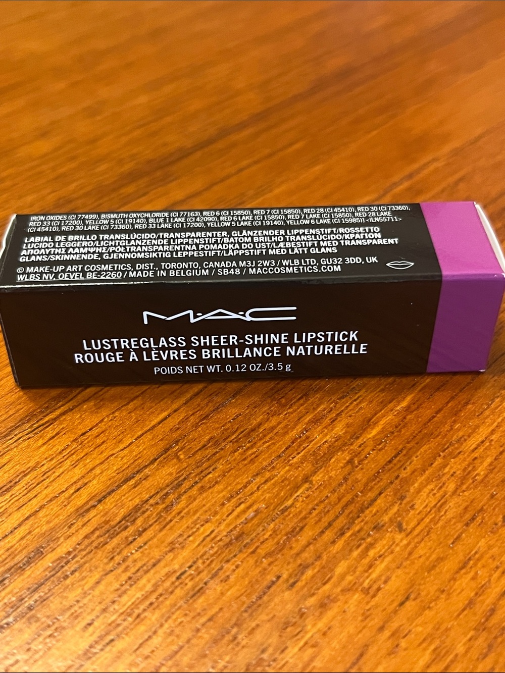MAC Cosmetics Lustreglass Sheer-Shine Lipstick - FIGGY